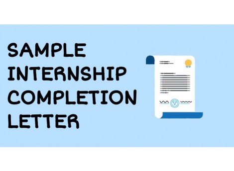 Sample Internship Completion Letter Format